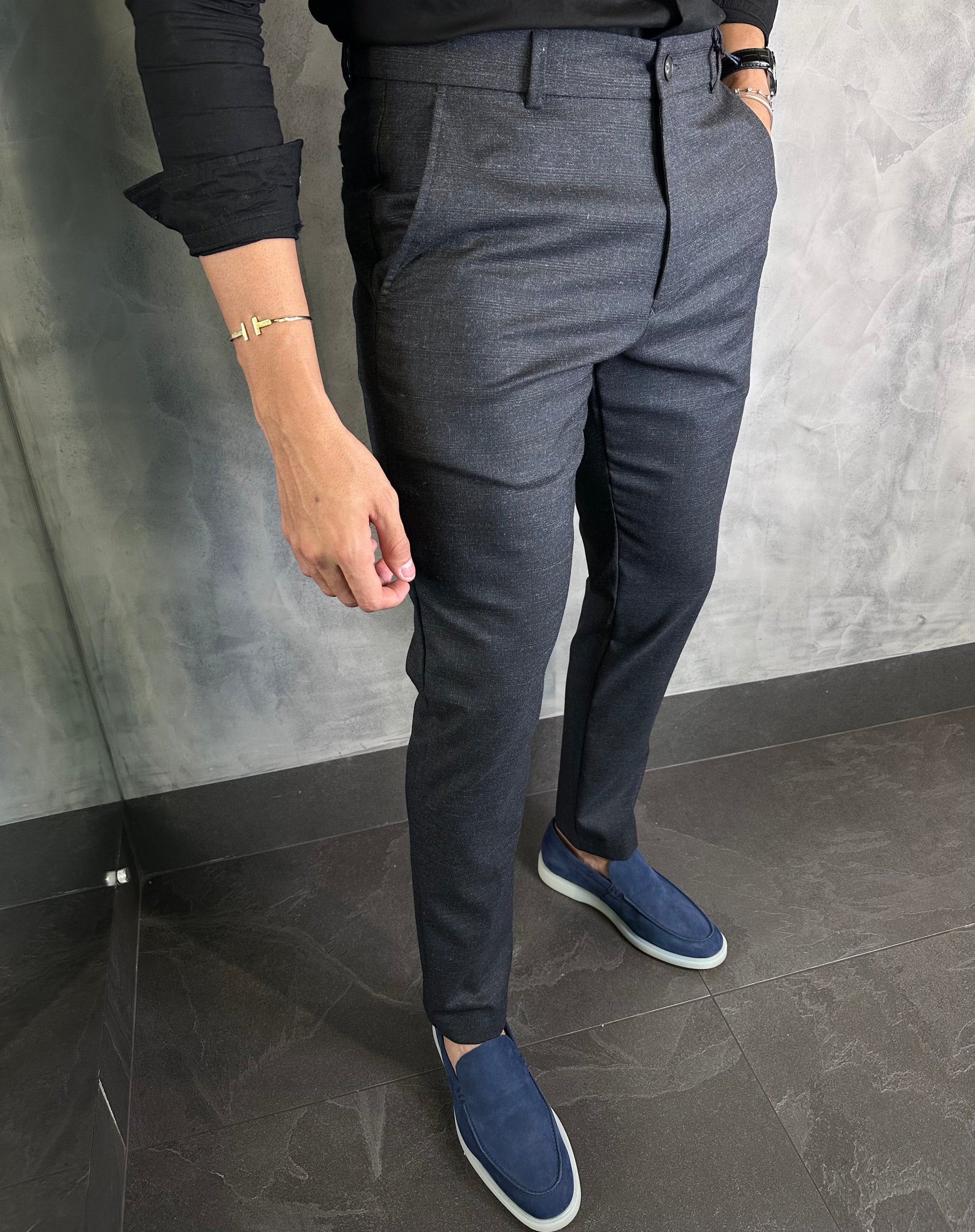 CALÇA ALF. SKINNY STRETCH XADREZ BAREZY