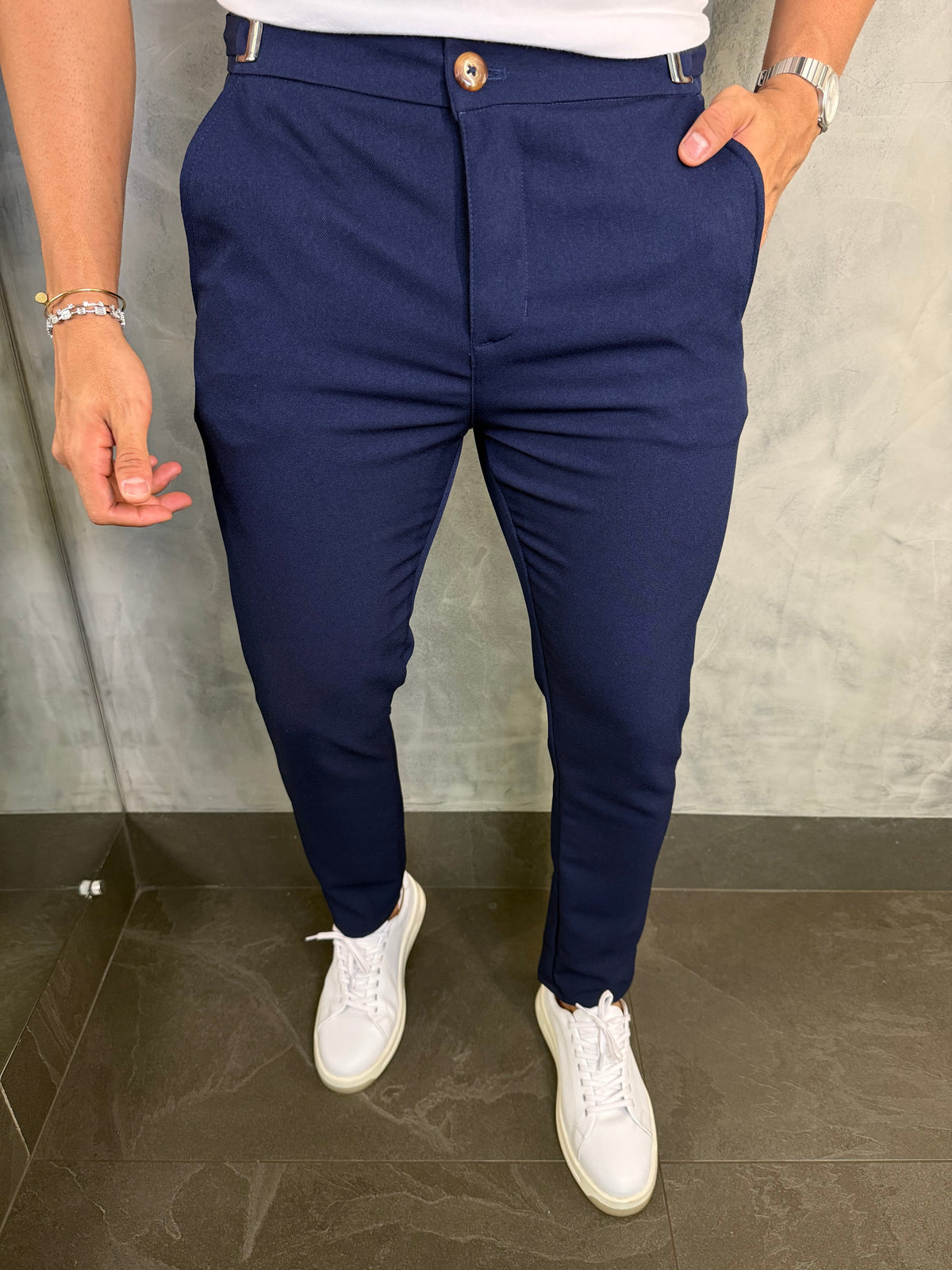 CALÇA ALF. BARILOCHE PONTO H MARINHO