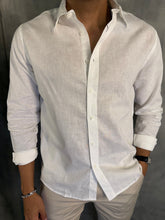 CAMISA M/L LINHO FIO TINTO PONTO H