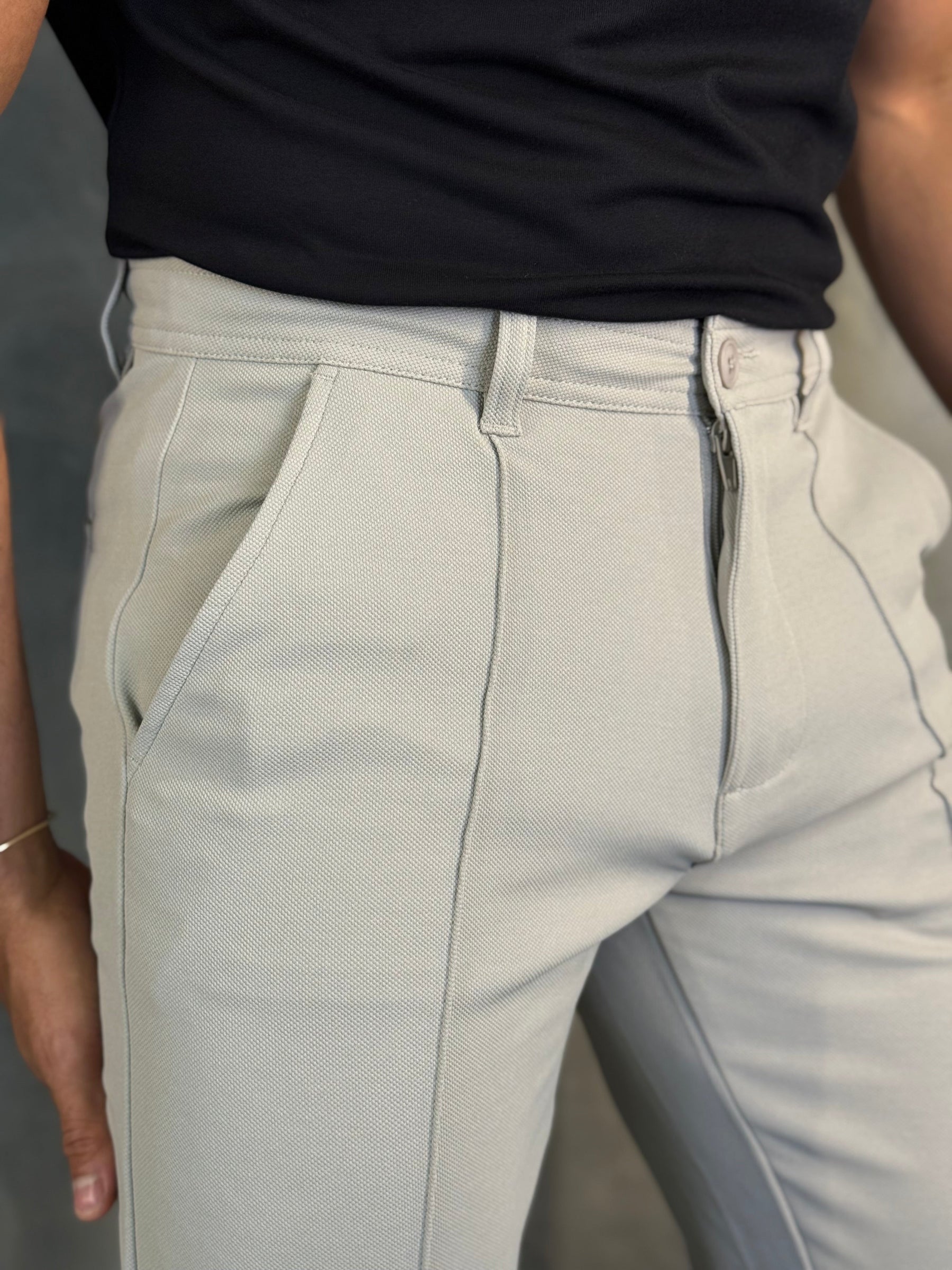 CALÇA MALHA C/ FRISO PONTO H