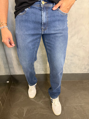 CALÇA JEANS REGULAR DLZ AZUL MÉDIO