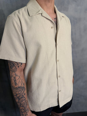 CAMISA M/C COTTON PREMIUM TEXTURA KINGEJOE KAKI