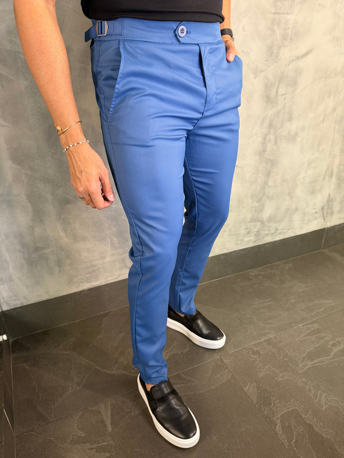 CALÇA ALF. REGULAGEM BUZIOS PONTO H AZUL ROYAL