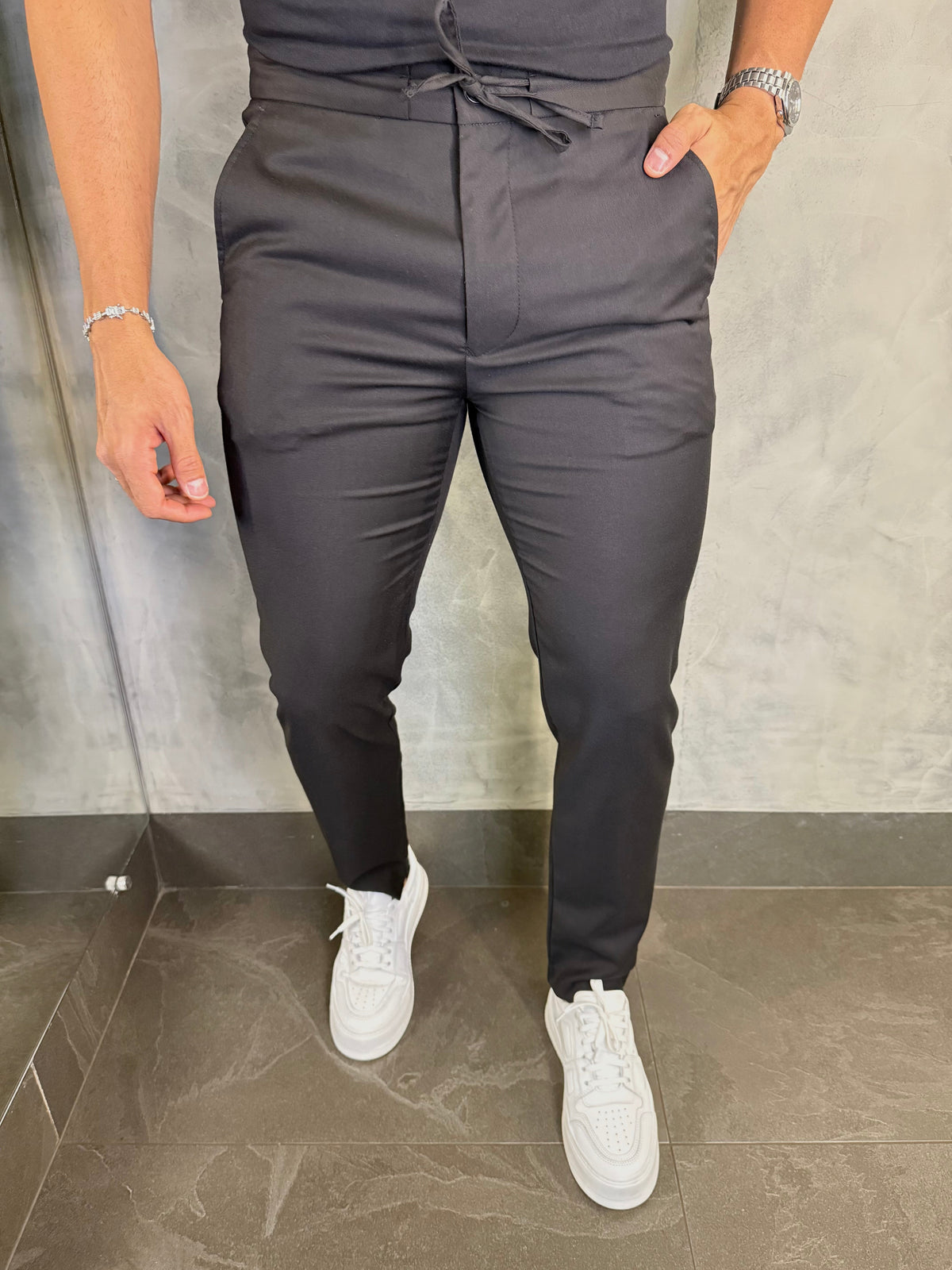 CALÇA  ALF. SKINNY HERA C/ CADARÇO PONTO H