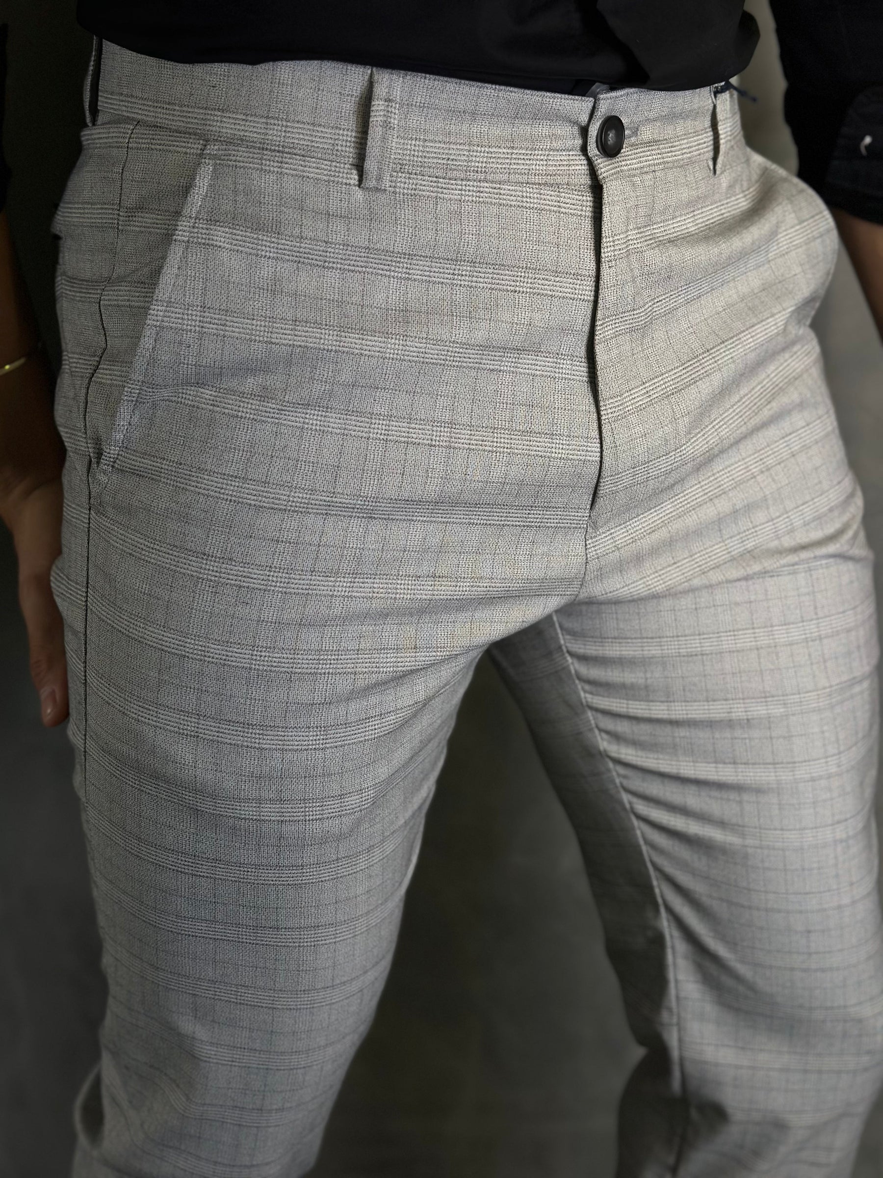 CALÇA ALF. SKINNY STRETCH XADREZ BAREZY