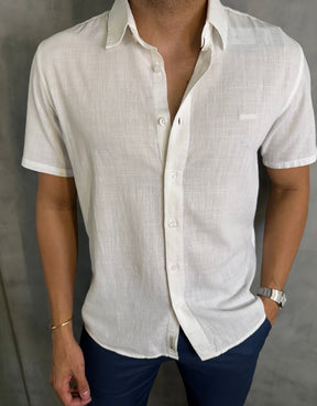 CAMISA CASUAL FLAME KINGEJOE OFF WHITE