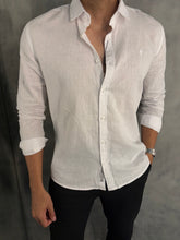 CAMISA DE LINHO M/L INDICCATTO BRANCO