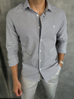 CAMISA LISTRADA CLÁSSICA INDICCATTO MARINHO