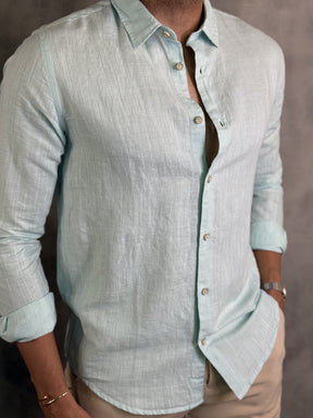 CAMISA M/L LINHO SIMPLES RESERVA ACQUA
