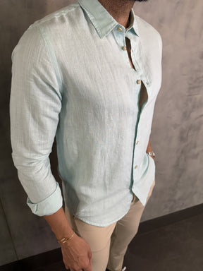 CAMISA M/L LINHO SIMPLES RESERVA ACQUA